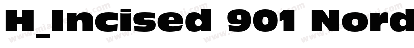 H_Incised 901 Nord BT Italic字体转换